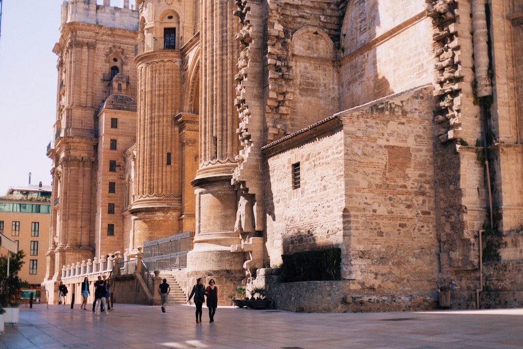Malaga historic center street Spain