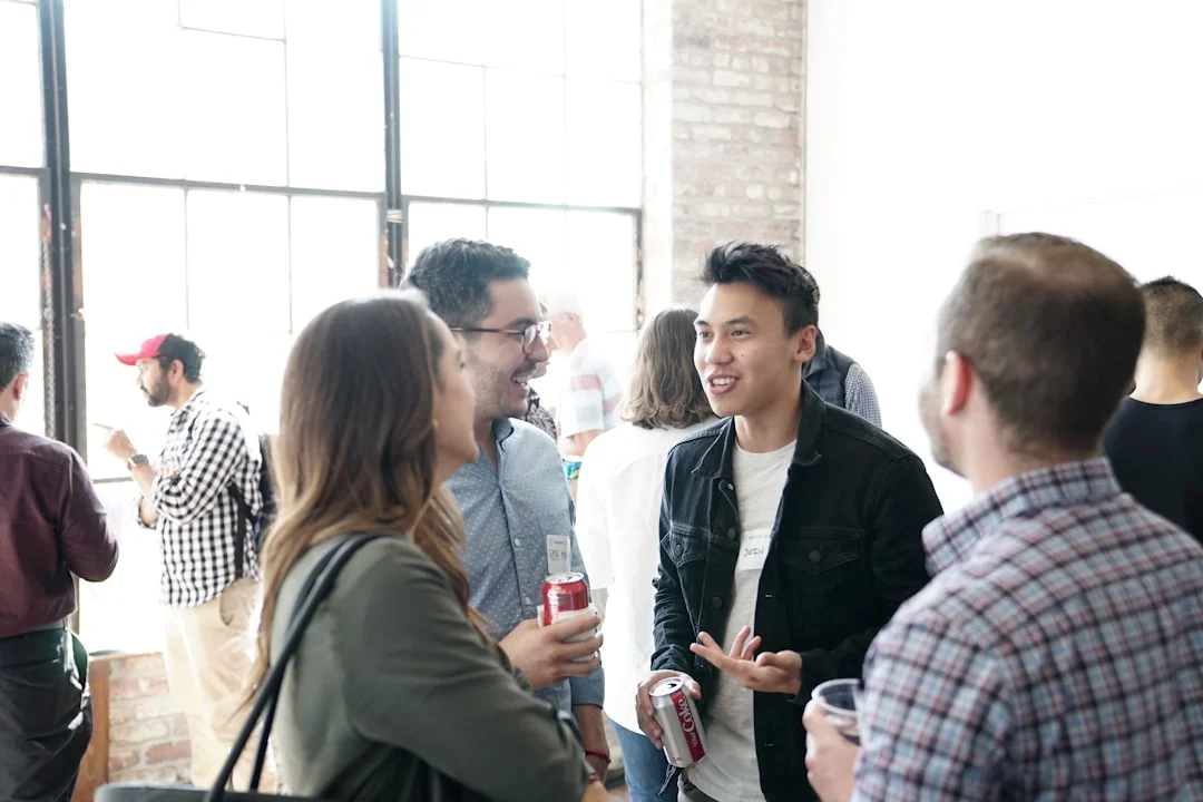 Business networking tech event