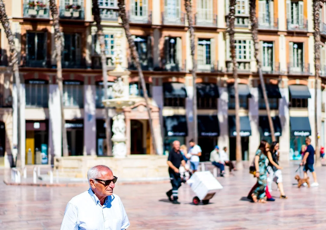 Malaga outdoor street market family