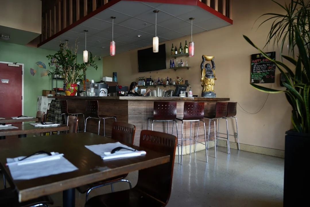japanese sushi bar counter