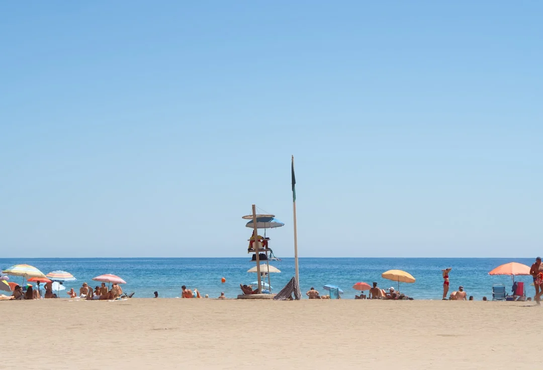 Malaga beach heat summer