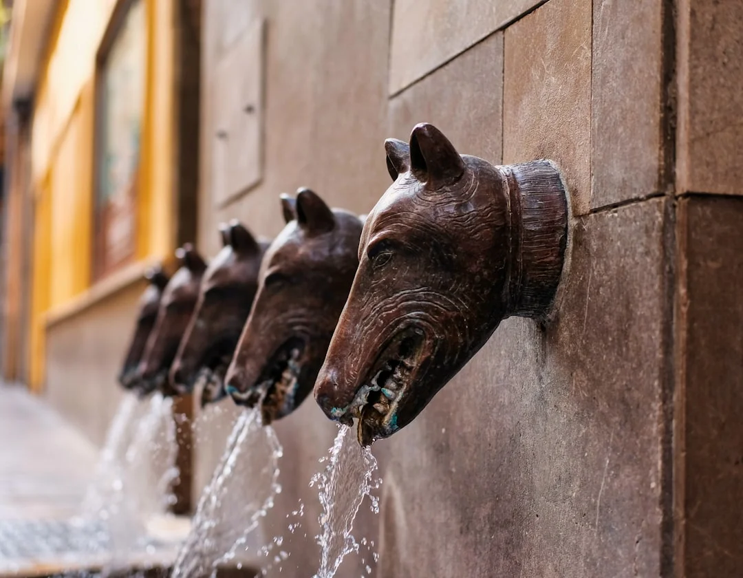 Malaga public drinking water fountain