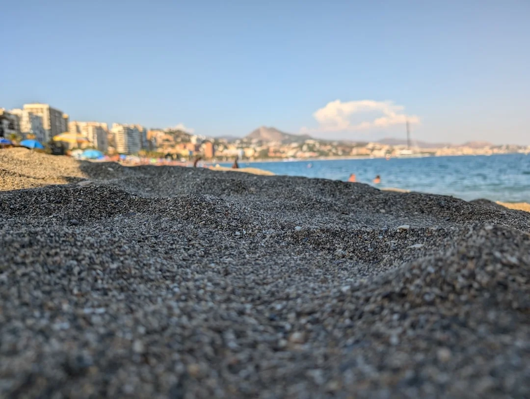 Malaga hot sun beach