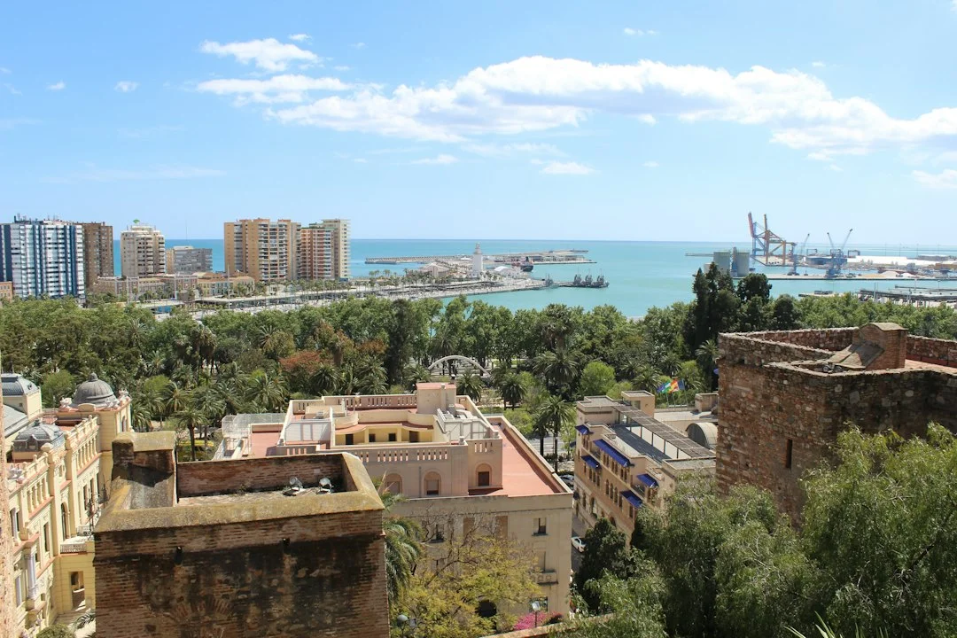 Malaga boutique hotel terrace view Alcazaba