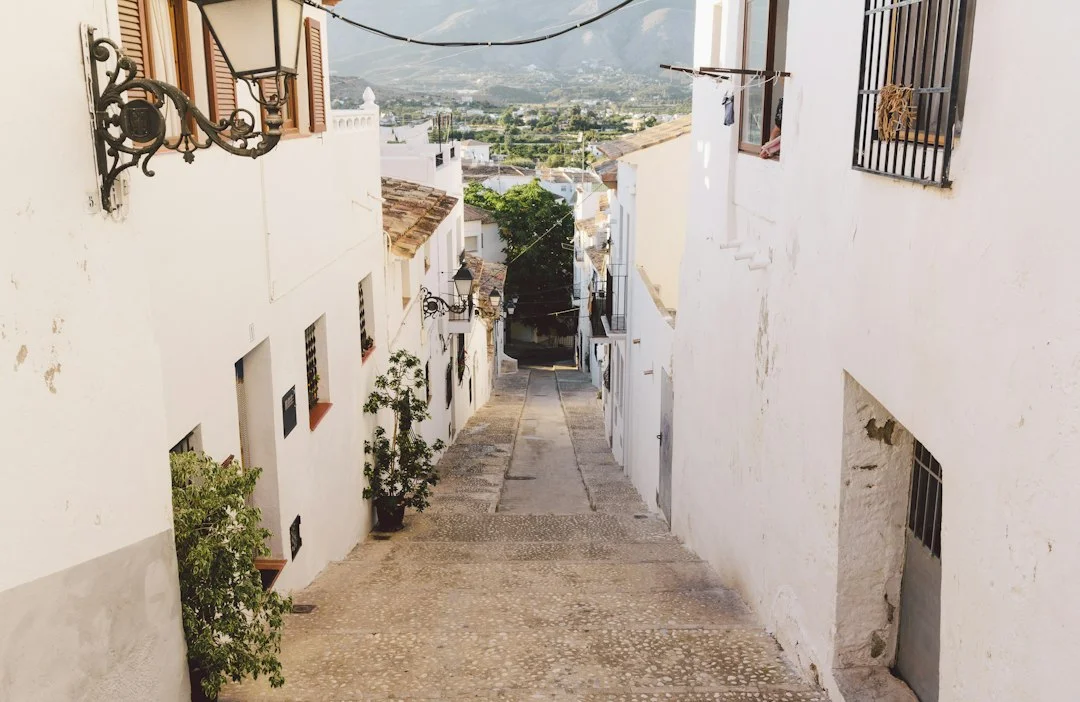 Frigiliana white village Spain street